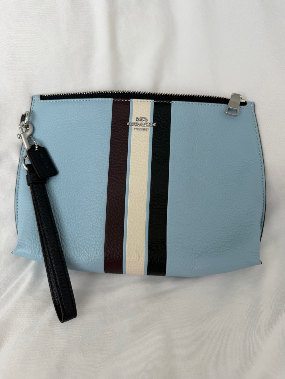 Coach Rowan Stripe Large Pouch